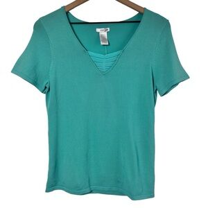 EAST 5TH TEAL MIST WOMEN SHORT SLEEVE SIZE MEDIUM BRAND NEW WITH TAGS